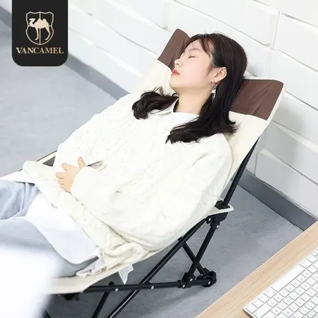 折叠床单人办公室午休躺椅午睡神器家用户外轻便简易折叠沙滩椅子图片