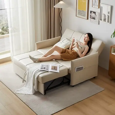 双虎 沙发床两用折叠多功能小户型网红款客厅双人伸缩折叠床23857商品大图